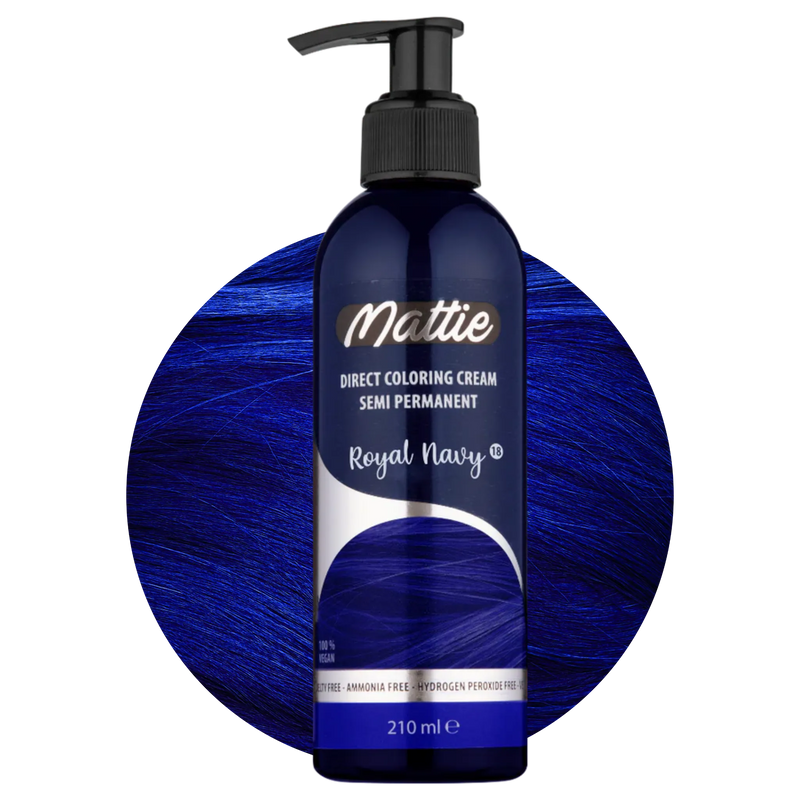 Mattie Royal Navy - Crème Colorante Direct Vegan Semi-Permanente 210ml