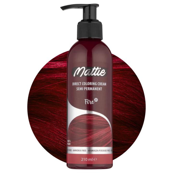 Mattie Fire - Crème De Coloration Semi-Permanente Végane Coloration Directe 210 ml