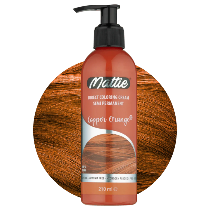 Mattie Copper Orange - Végane Coloration Semi-Permanente Coloration Directe Crème 210 ml
