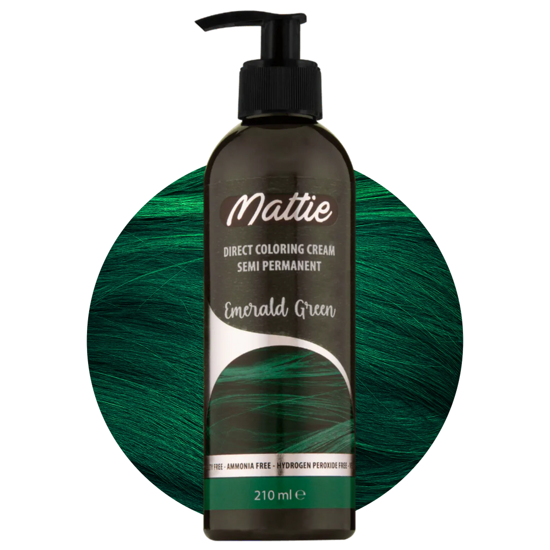 Mattie Emerald Green - Végane Coloration Semi-Permanente Coloration Directe Crème 210 ml