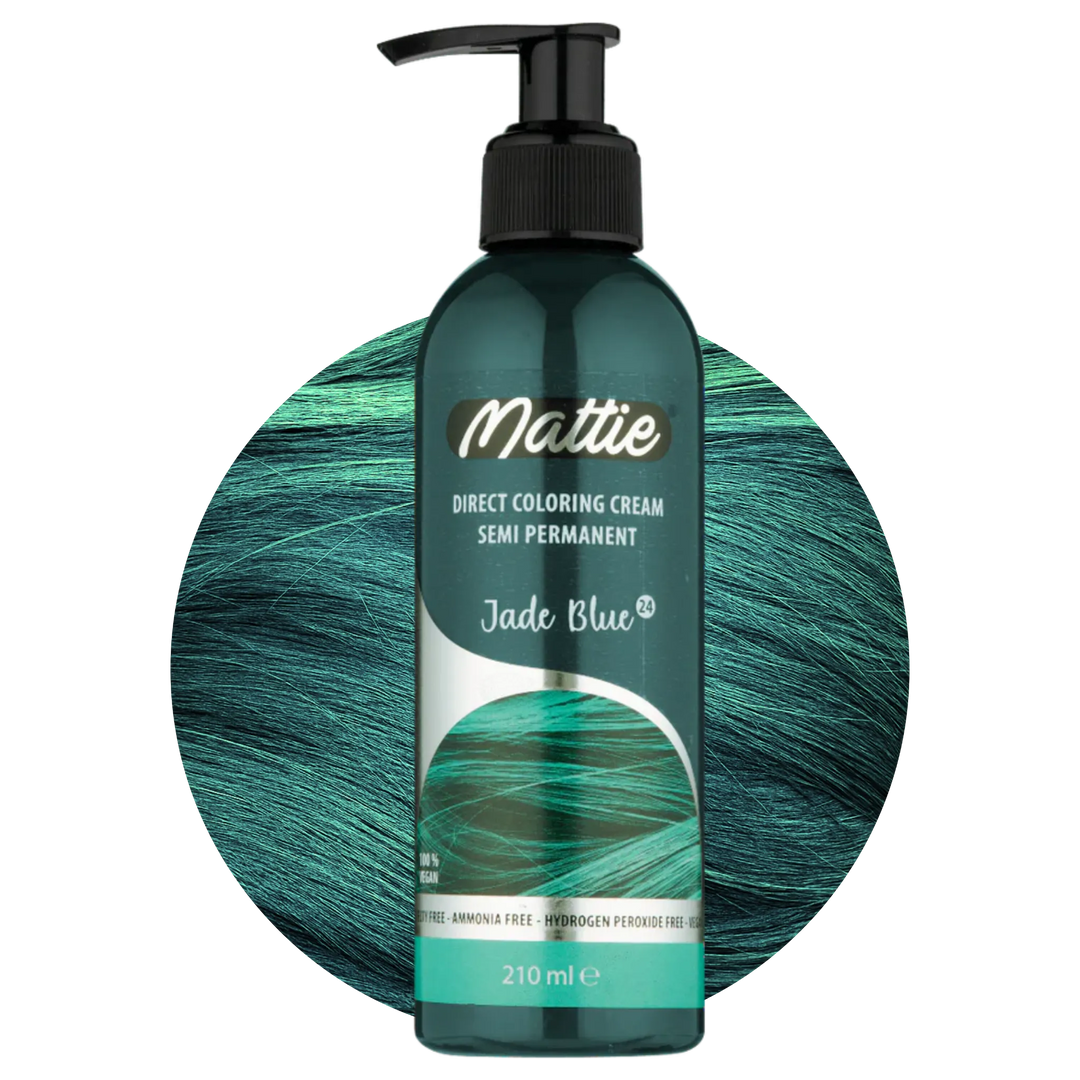 Mattie Jade Blue - Crème Végane De Coloration Semi-Permanente Coloration Directe 210 ml