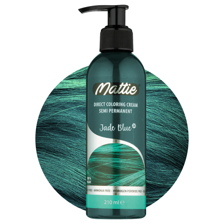 Mattie Jade Blue - Crème Végane De Coloration Semi-Permanente Coloration Directe 210 ml