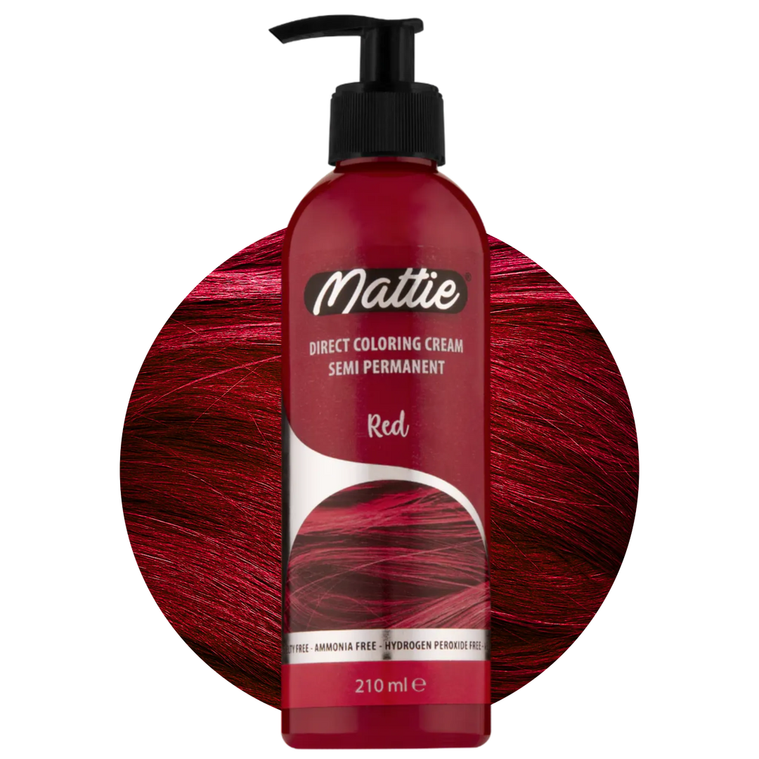 Mattie Red - Crème De Coloration Directe Semi-Permanente Végane 210 ml