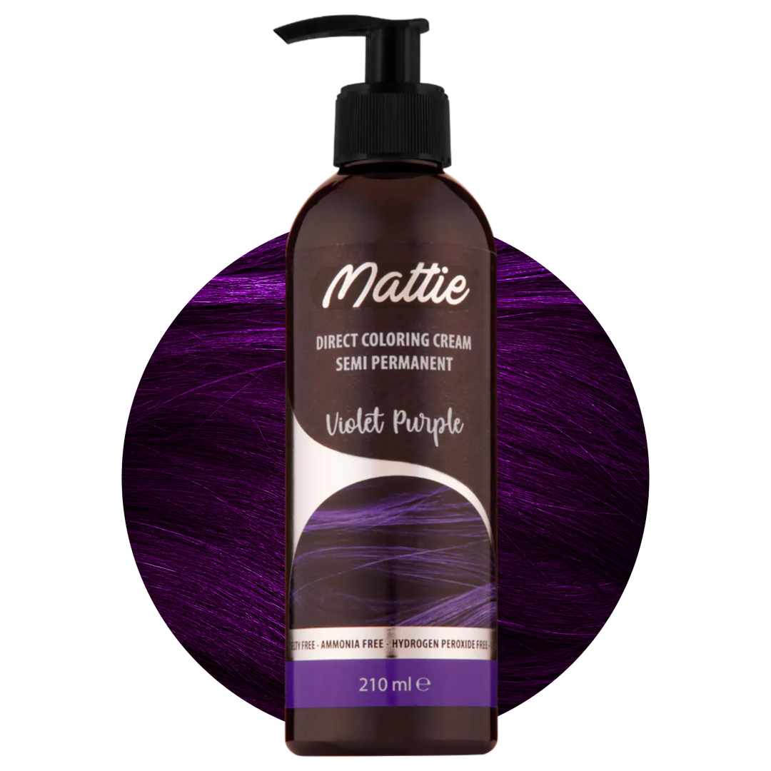 Mattie Violet Purple - Coloration Semi-Permanente Coloration Directe Végane Crème 210 ml