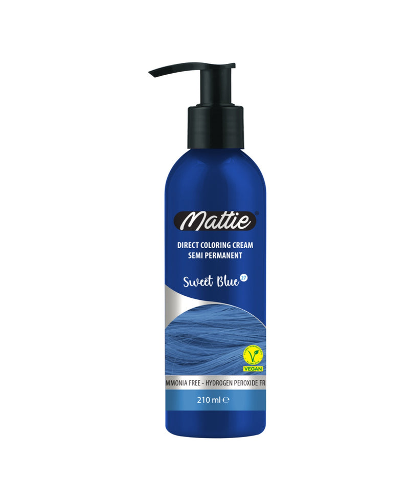 Mattie Sweet blue- Direct Vegan Coloring Cream Semi-Permanent 210ml