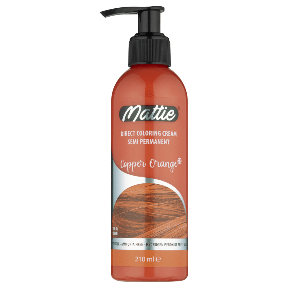 Mattie Copper Orange - Végane Coloration Semi-Permanente Coloration Directe Crème 210 ml