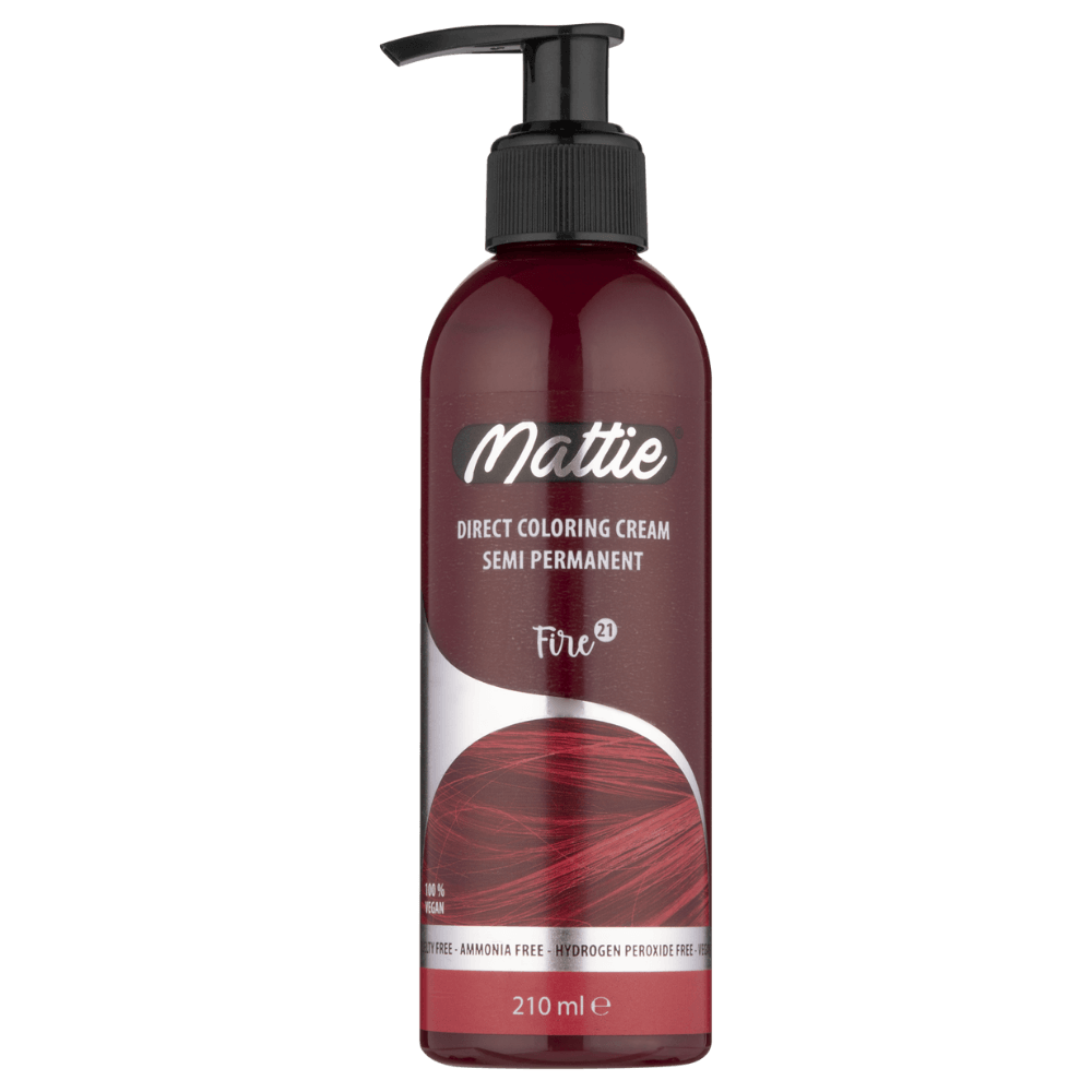 Mattie Fire - Crème De Coloration Semi-Permanente Végane Coloration Directe 210 ml