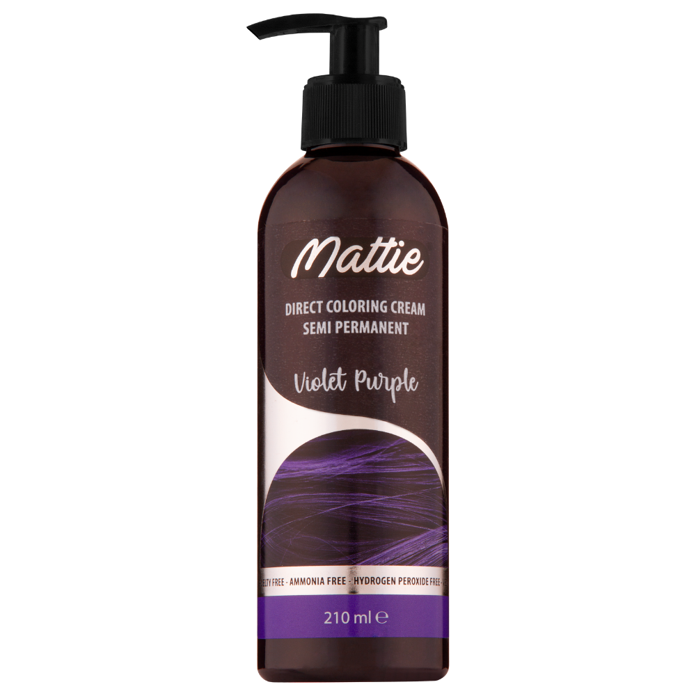 Mattie Violet Purple - Coloration Semi-Permanente Coloration Directe Végane Crème 210 ml