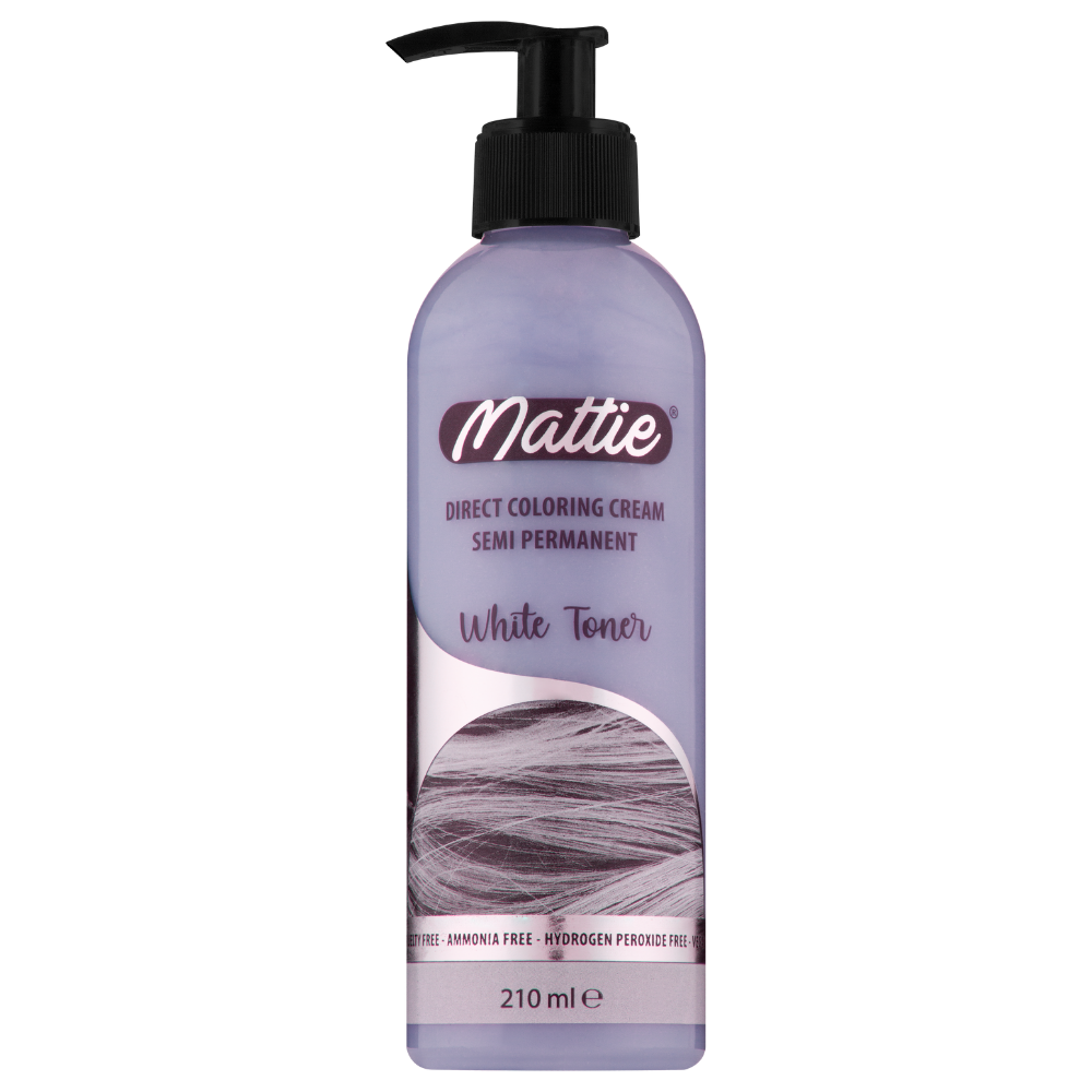 Mattie White Toner - Direct Vegan Coloring Cream Semi-Permanent 210ml