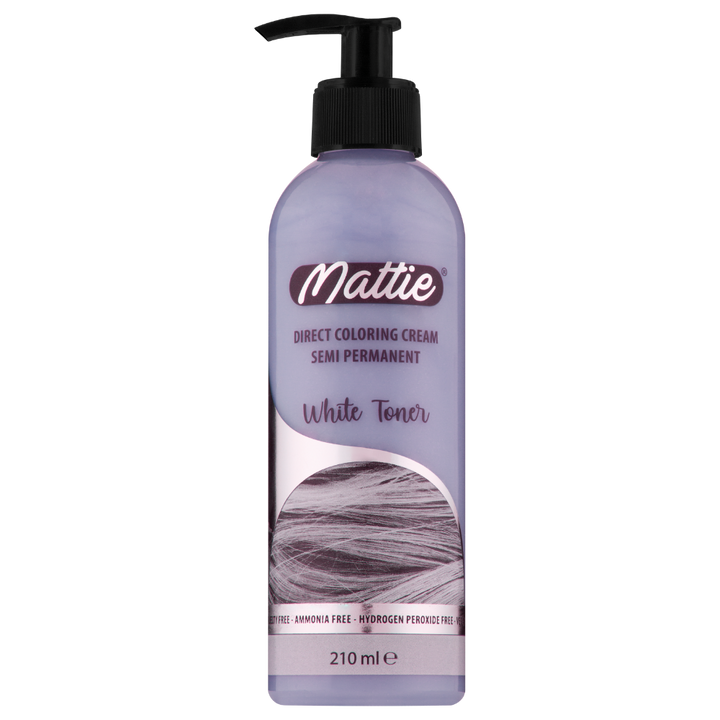 Mattie White Toner - Direct Vegan Coloring Cream Semi-Permanent 210ml