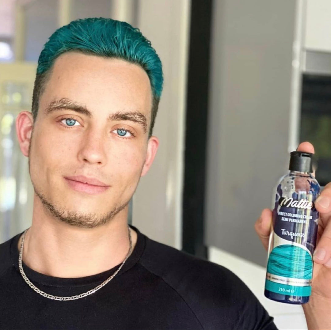 Mattie Turquoise - Crème De Coloration Directe Semi-Permanente Végane 210 ml